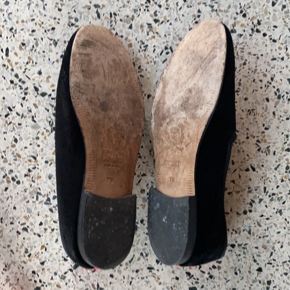 Black and white shooting star velvet slipper - Picture 2 of 2